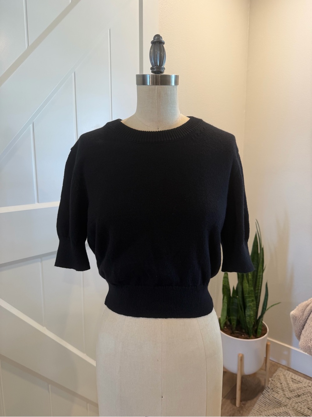 Truth Black Short Sleeve Crewneck Sweater